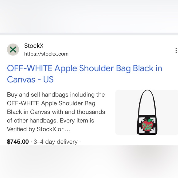 Off-White Apple bag Virgil Abloh with dust bag and tags - Picture 14 of 17